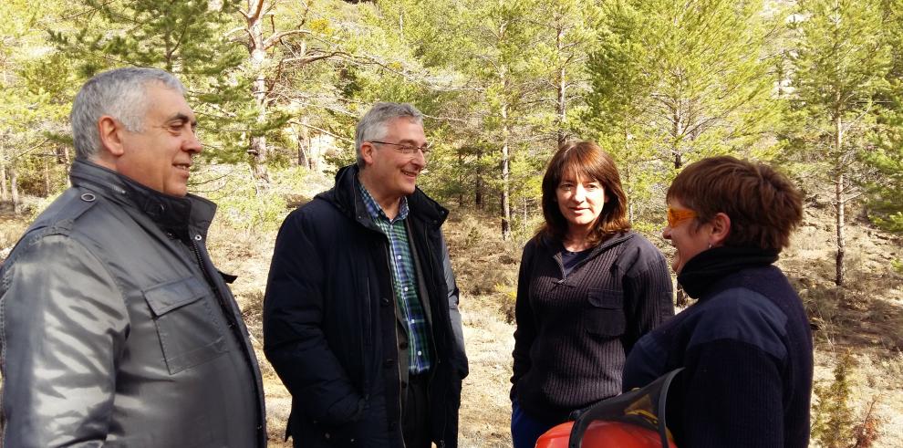 Olona recuerda en la Serranía de Albarracín que el Departamento de Desarrollo Rural y Sostenibilidad ha aumentado un 30% su presupuesto de gestión forestal