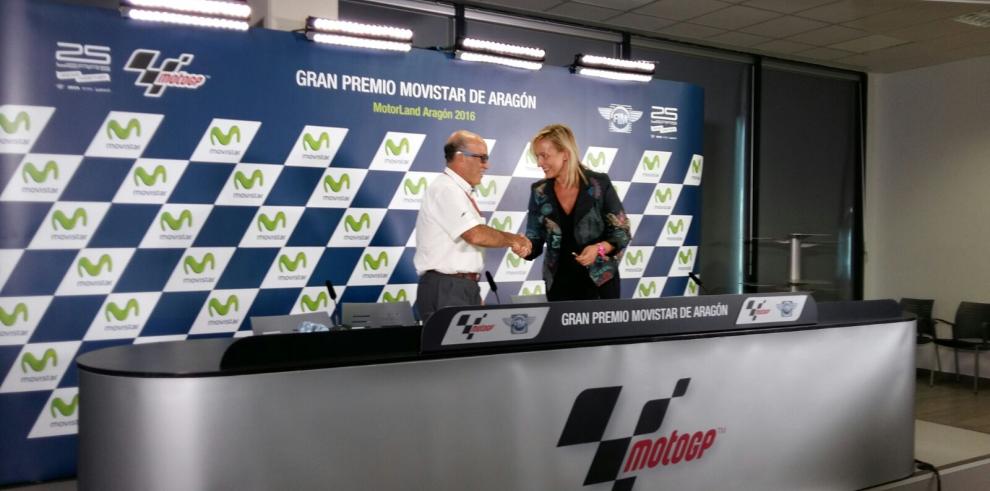 Gobierno de Aragón y Dorna Sports sellan el acuerdo para la continuidad de Moto GP