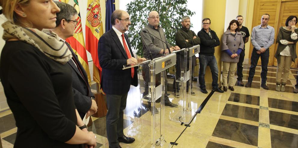 El Gobierno de Aragón concierta con la Mesa de la Minería un paquete de medidas en defensa del carbón y de la reindustrialización de la comarca