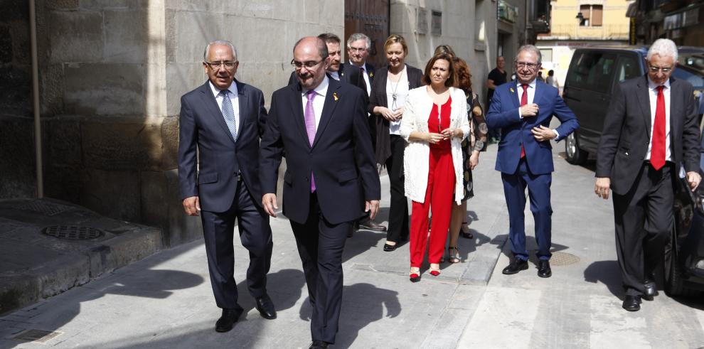 El Gobierno de Aragón conmemora el 80 aniversario del Estatuto de Autonomía de Caspe, el que pudo cambiar el rumbo de Aragón