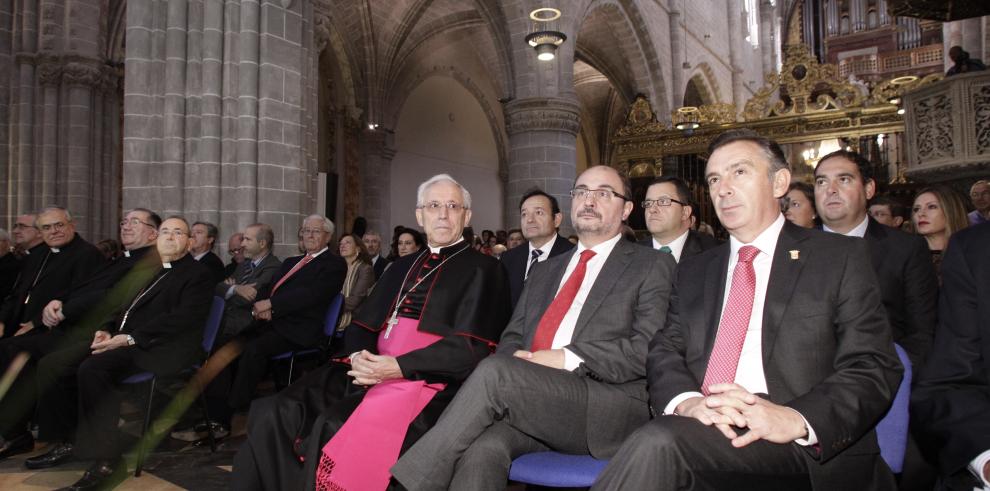 Lambán señala la Catedral de Tarazona como "una formidable palanca de desarrollo económico" 