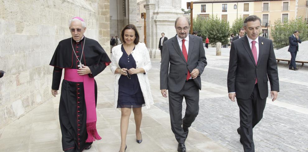 Lambán señala la Catedral de Tarazona como "una formidable palanca de desarrollo económico" 