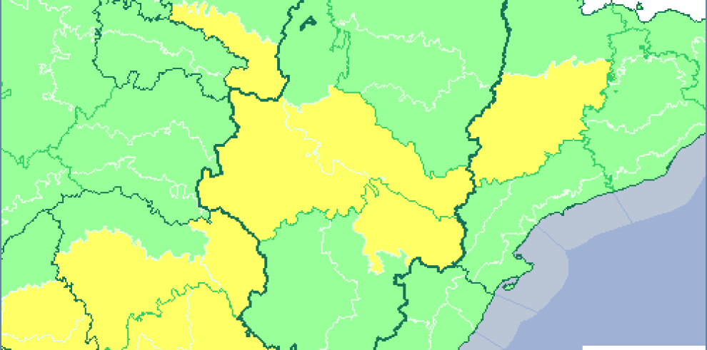 Alerta amarilla por temperaturas máximas en la Ibérica zaragozana y el Bajo Aragón