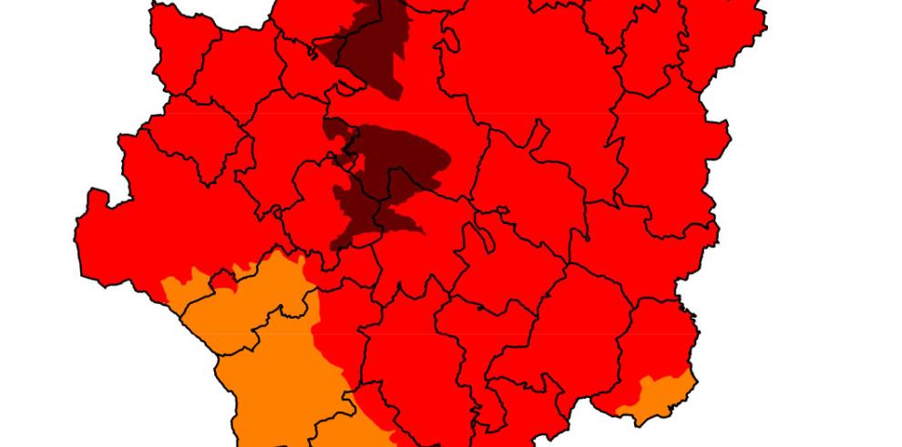 Alerta roja+ por riesgo de incendios forestales