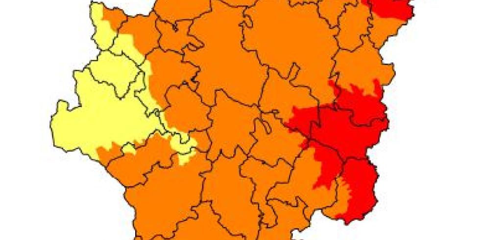 Prealerta Roja por riesgo de incendios forestales