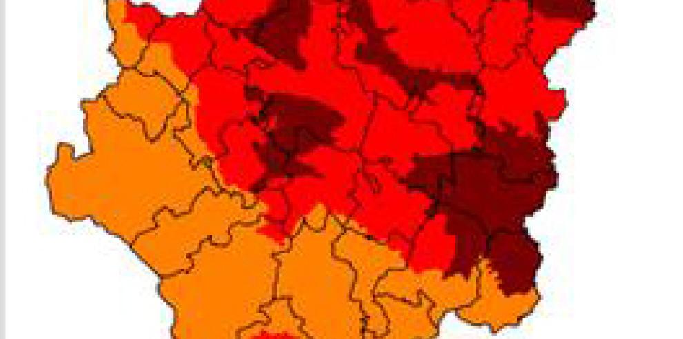 Prealerta roja + por incendios forestales