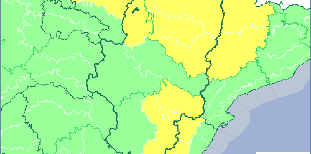 Aviso amarillo por lluvias y tormentas