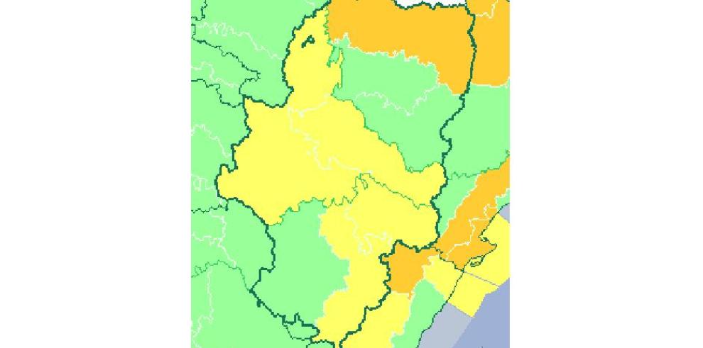 Nivel naranja por viento en el Pirineo y amarillo en varias comarcas de Aragón