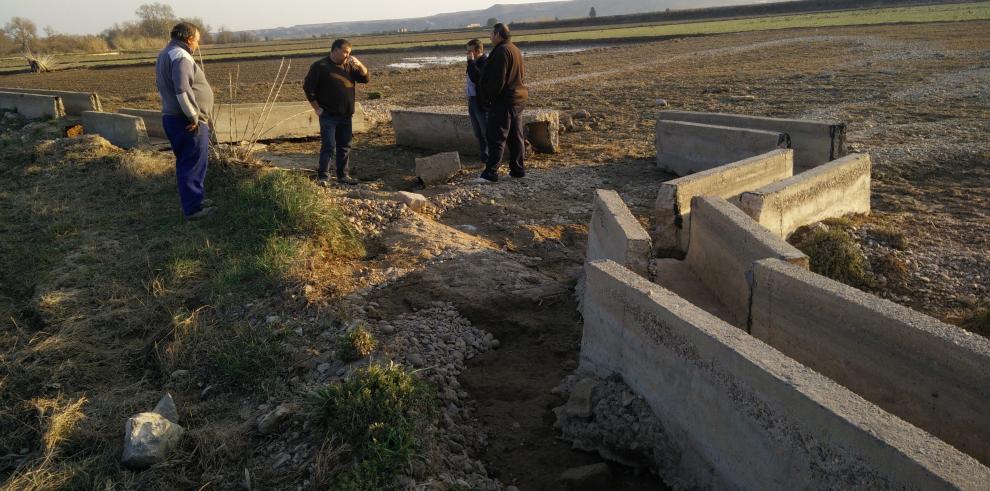 El 75% de las parcelas afectadas por la crecida del Ebro están ya peritadas