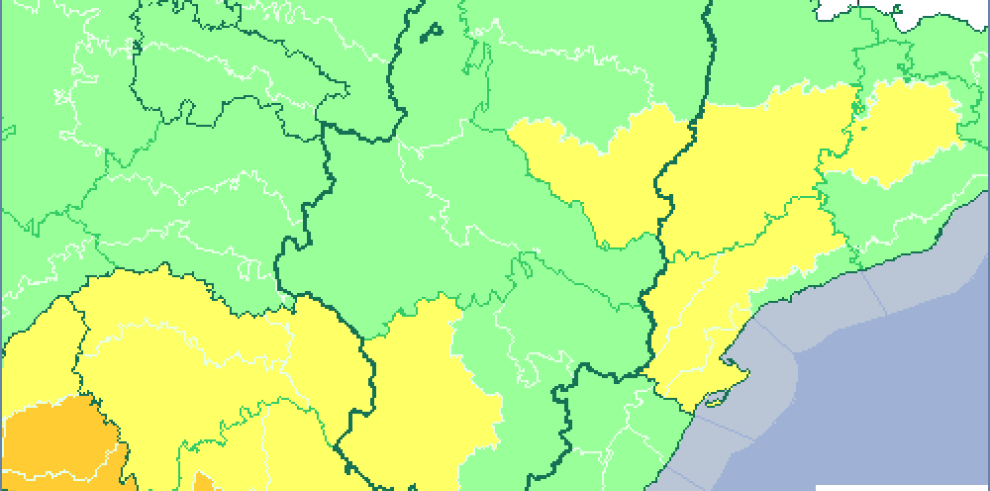 Aviso amarillo por temperaturas altas