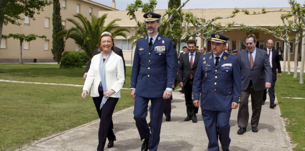 S.M. El Rey visita el Ala 15 y el Ala 31 en la Base Aérea de Zaragoza