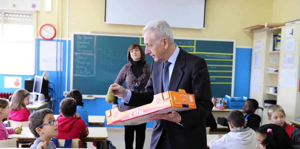 Arranca con éxito la VI edición del Plan de Consumo de Fruta en las escuelas de Aragón