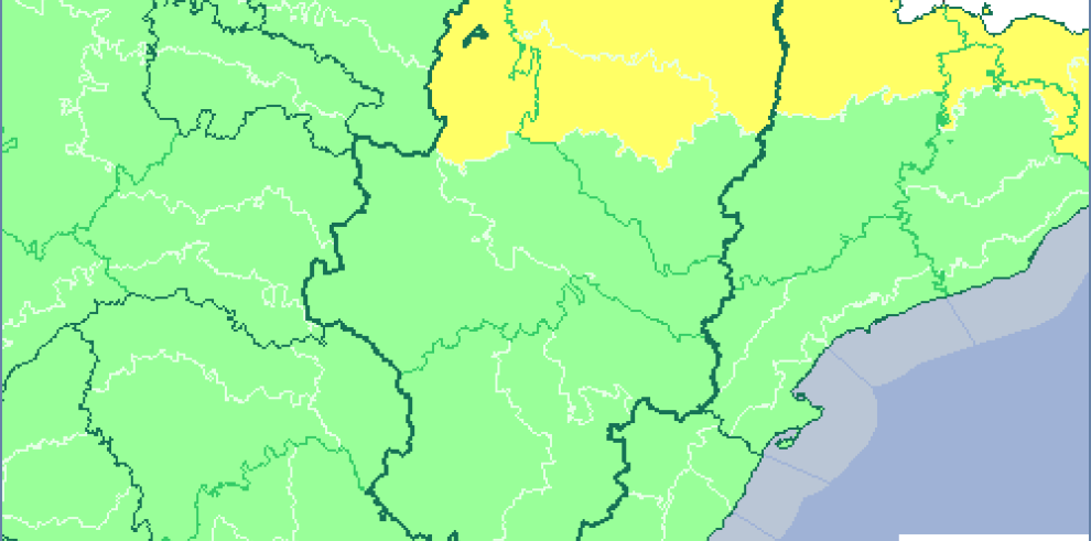 Aviso amarillo por lluvias y tormentas