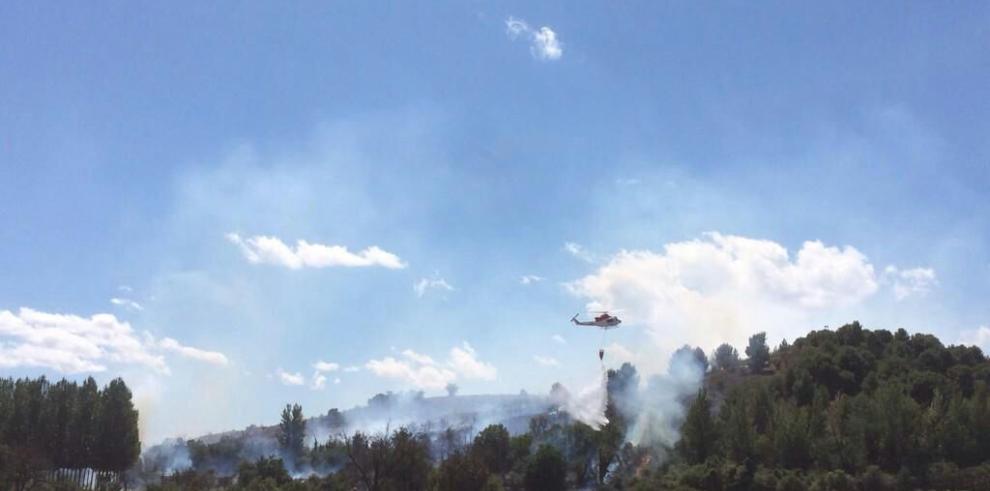 Controlado el incendio de Báguena en la provincia de Teruel