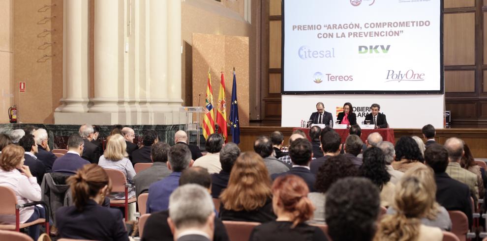 Syral Iberia e Itesal, empresas reconocidas con el Premio “Aragón, comprometido con la prevención”