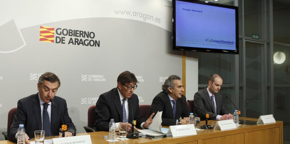 El grupo americano Cooper Standard instalará en Tarazona su segundo centro productivo en Aragón