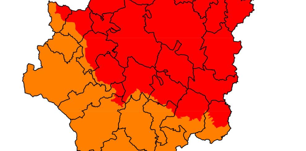 Prealerta roja por incendios forestales en amplias zonas del norte de Aragón