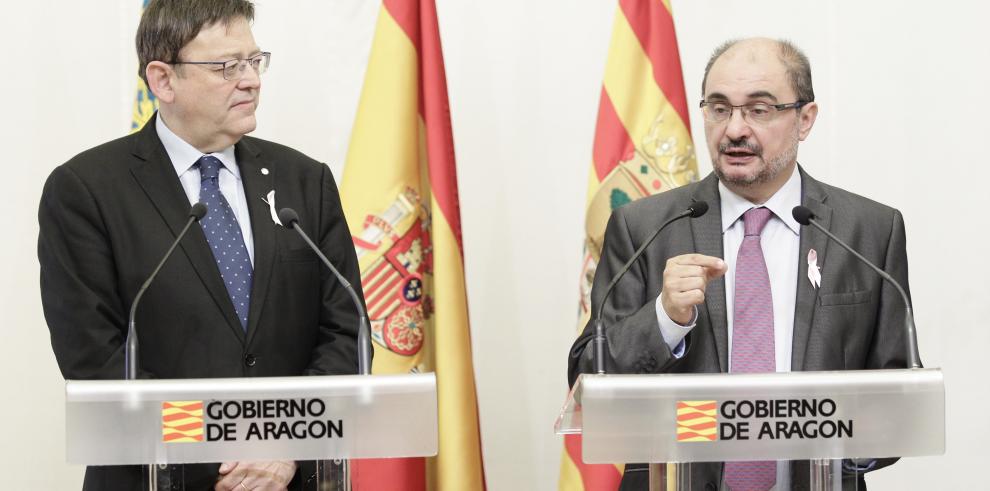 Aragón y Valencia apuestan por mejorar la comunicación ferroviaria Sagunto-Zaragoza para desarrollar la logística y la agroalimentación