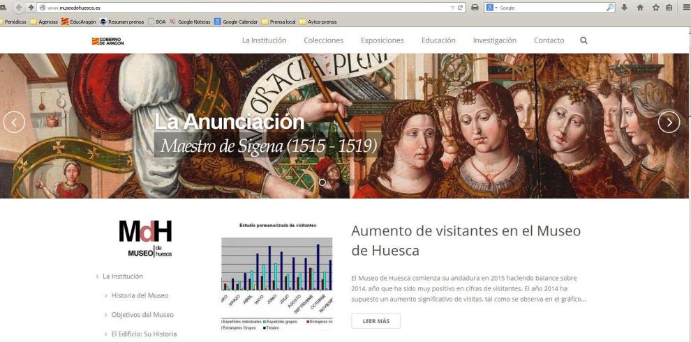 El Museo de Huesca estrena página web