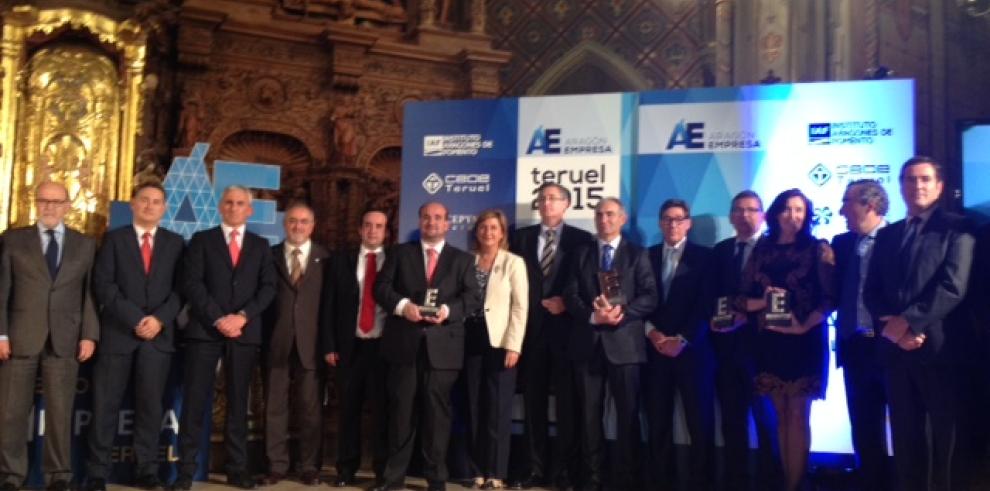 Cereales Teruel, Spain Rubber, Fundación Bodas de Isabel y Francisco Hernández, galardonados en el Premio Empresa Teruel 2015