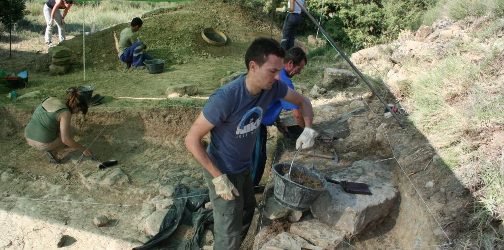 Concluye la 4ª campaña de excavaciones arqueológicas del Museo de Huesca en el yacimiento de Marcuello 