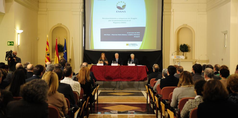 Reconocimiento medioambiental a 14 empresas aragonesas