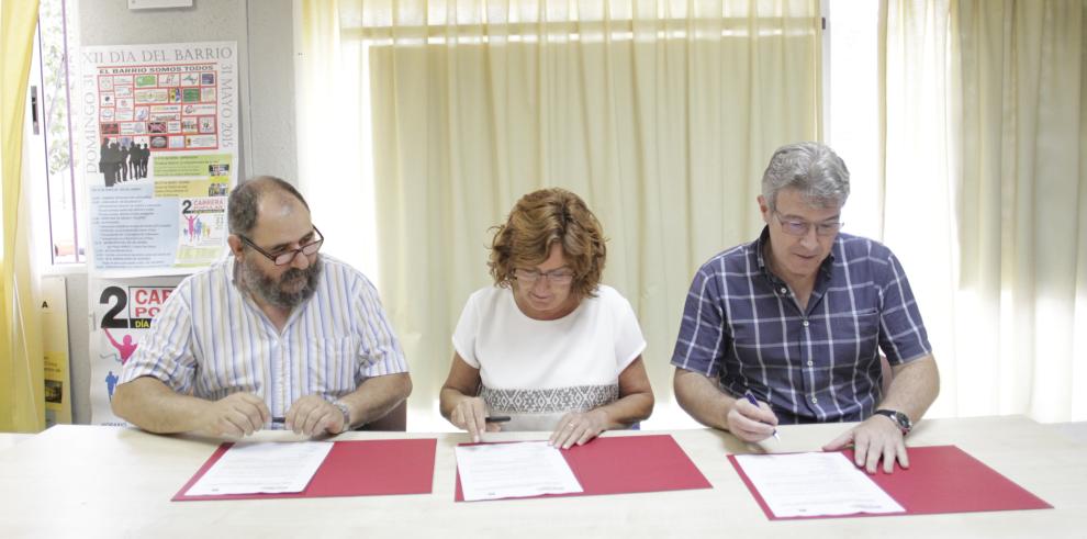 El Instituto Aragonés de Servicios Sociales cede un local a la Asociación de Vecinos José Oto del barrio de La Jota