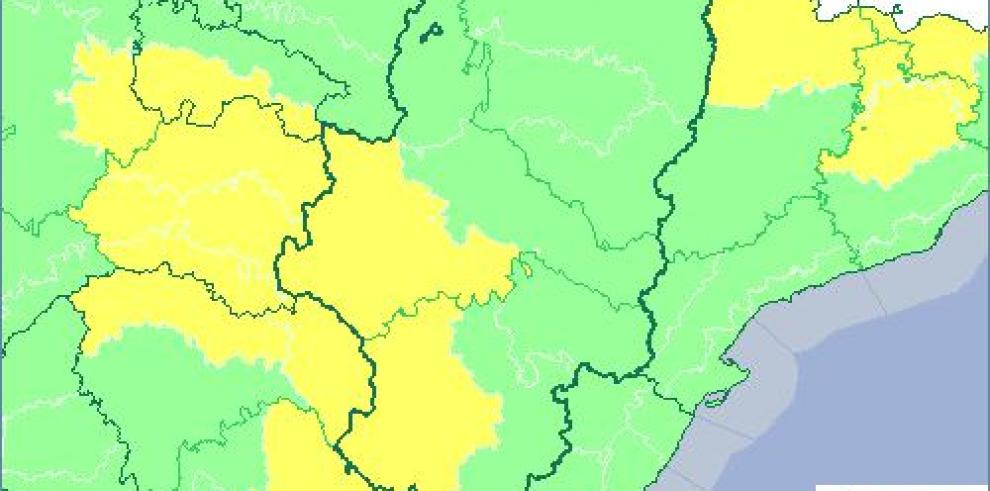 Alerta amarilla por temperaturas mínimas