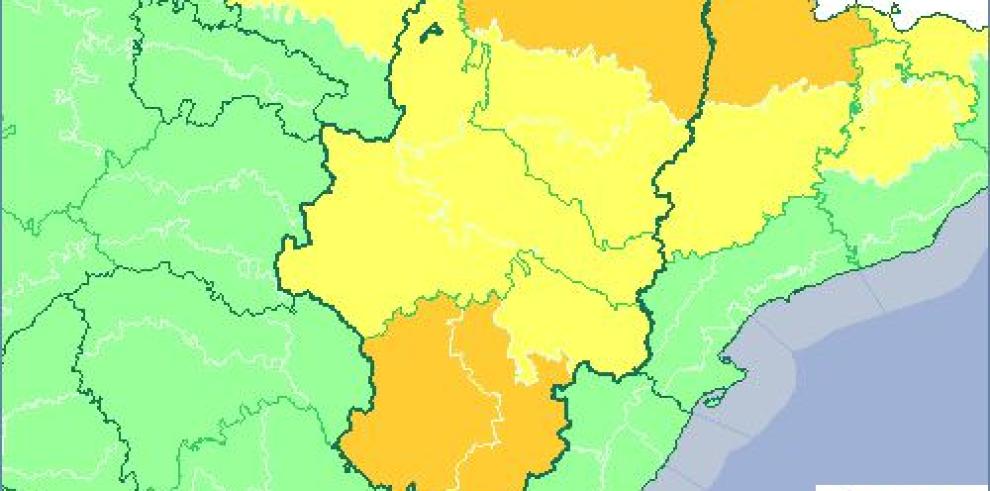 Aviso naranja y amarillo por tormentas y lluvias