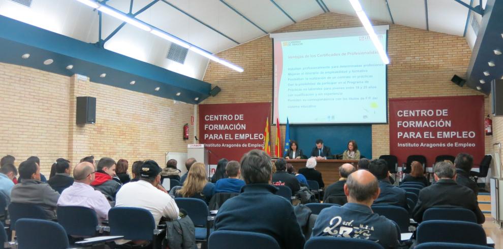 El INAEM entrega 84 certificados de profesionalidad en Huesca y Teruel