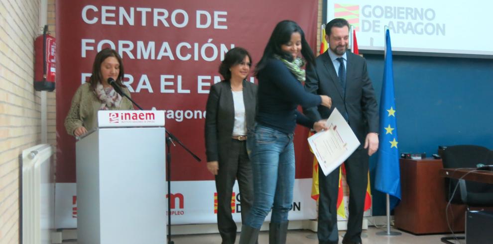 El INAEM entrega 84 certificados de profesionalidad en Huesca y Teruel