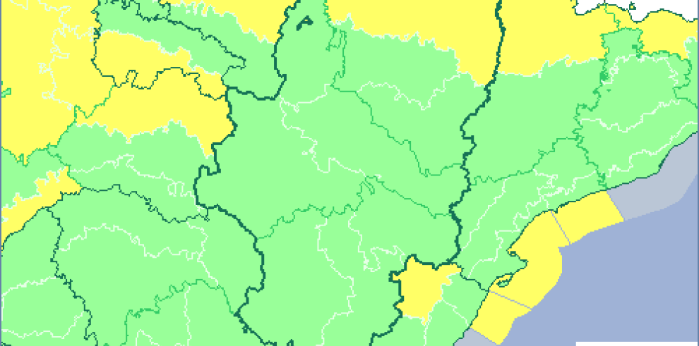 Avisos naranja por viento y amarillo por nieve y frio en el Pirineo, para el sábado 21