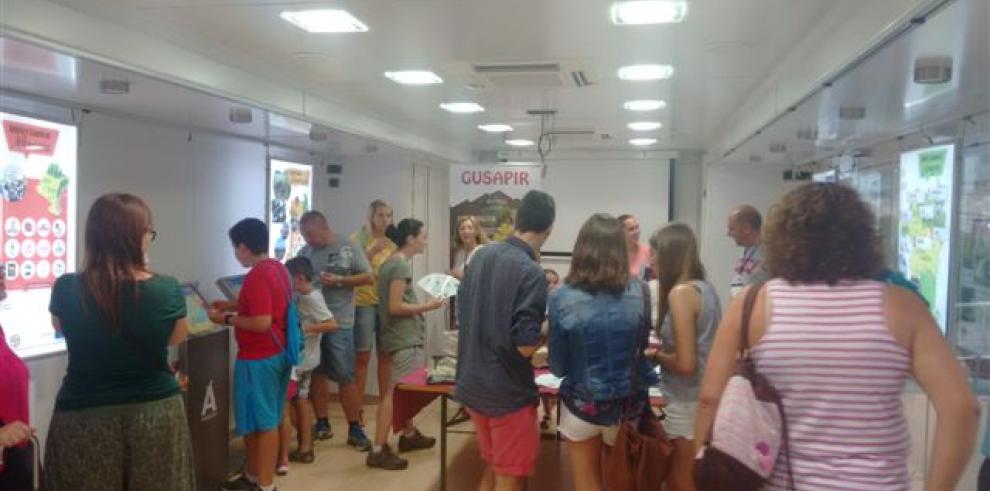 Gusapir, la promoción de los alimentos pirenáicos, logra más de 2.100 visitas a su expotrailer 