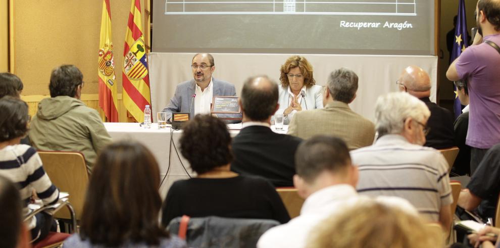 El Presidente de Aragón asegura que corregir las desigualdades será capítulo prioritario en los presupuestos de 2016