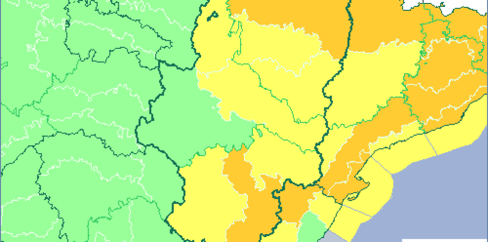 Alerta naranja por viento y amarilla por nieve y bajas temperaturas en el Pirineo