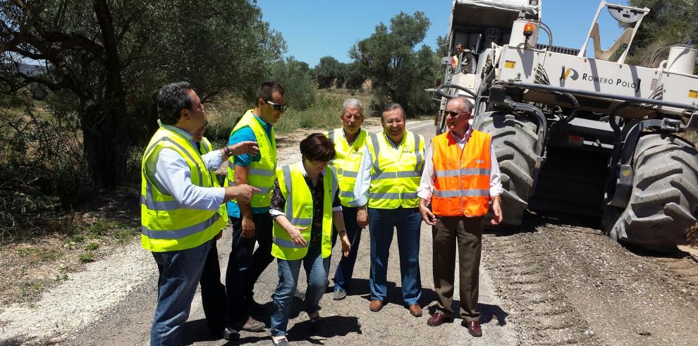 Obras Públicas mejora la A-133 con una técnica de conservación novedosa 