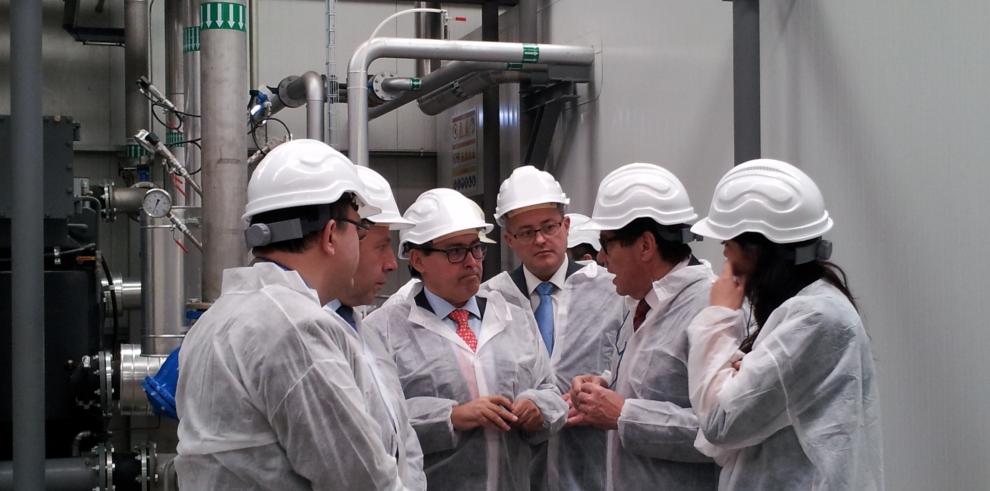 Arturo Aliaga visita la nueva cogeneración industrial de Solutex