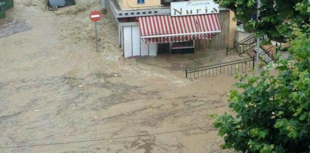 Las tormentas se han centrado esta tarde en las Comarcas de Comunidad de Calatayud, Aranda, Campo de Borja y Ribera Alta del Ebro