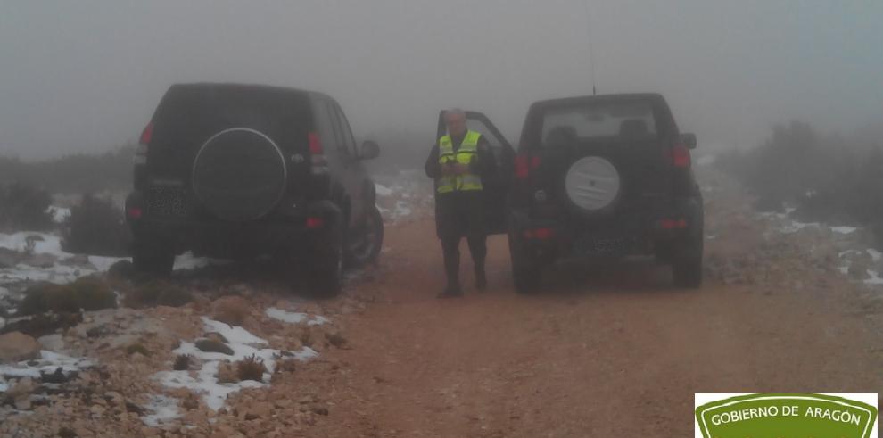 APNs del Gobierno de Aragón paralizan una batida de caza en el Parque Natural de la Sierra y los Cañones de Guara