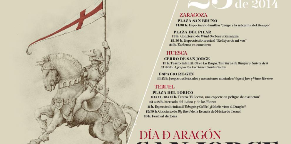 Literatura y un amplio  programa de actividades para celebrar el Día de Aragón