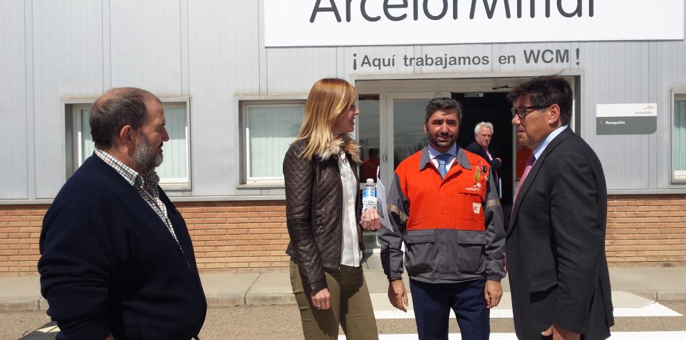 Arturo Aliaga celebra el Día de la Seguridad y la Salud con la plantilla de ArcelorMittal Tailored Blanks Zaragoza