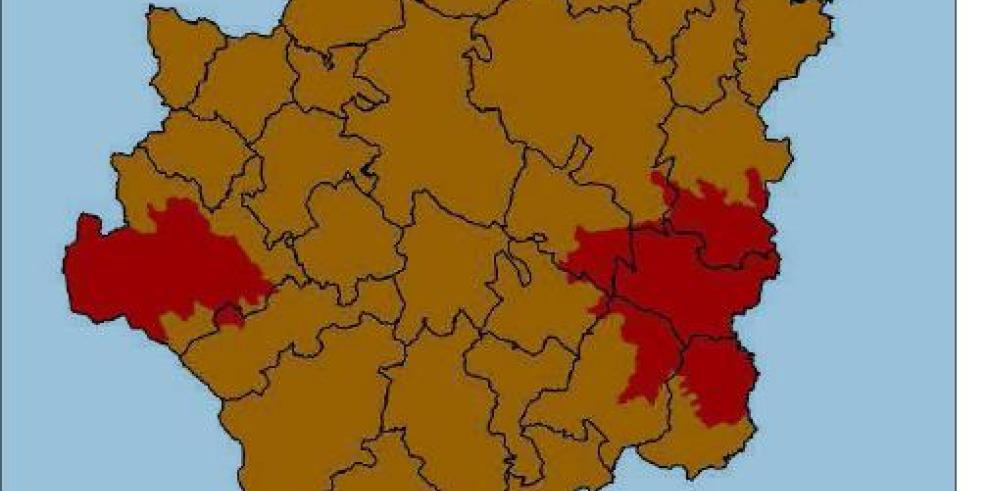 Prealerta Roja por riesgo de incendios forestales en varias comarcas