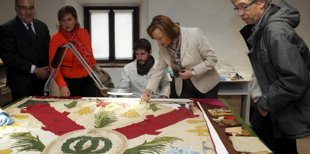 La Presidenta de Aragón visita Albarracín, Cella y Bronchales