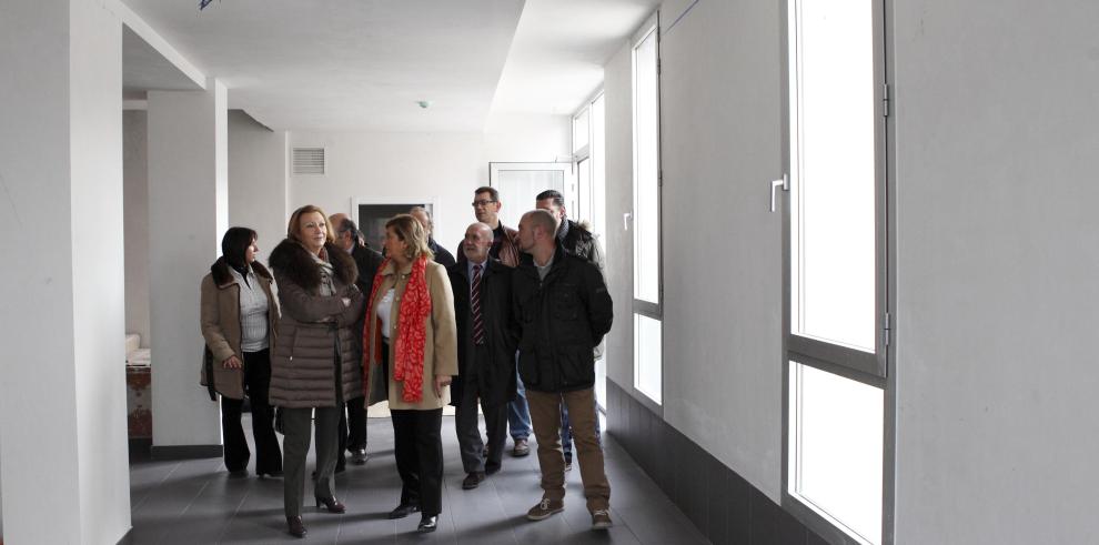 La Presidenta de Aragón visita Albarracín, Cella y Bronchales