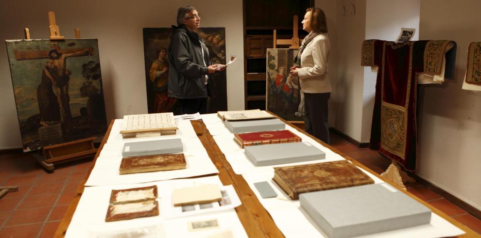 La Presidenta de Aragón visita Albarracín, Cella y Bronchales