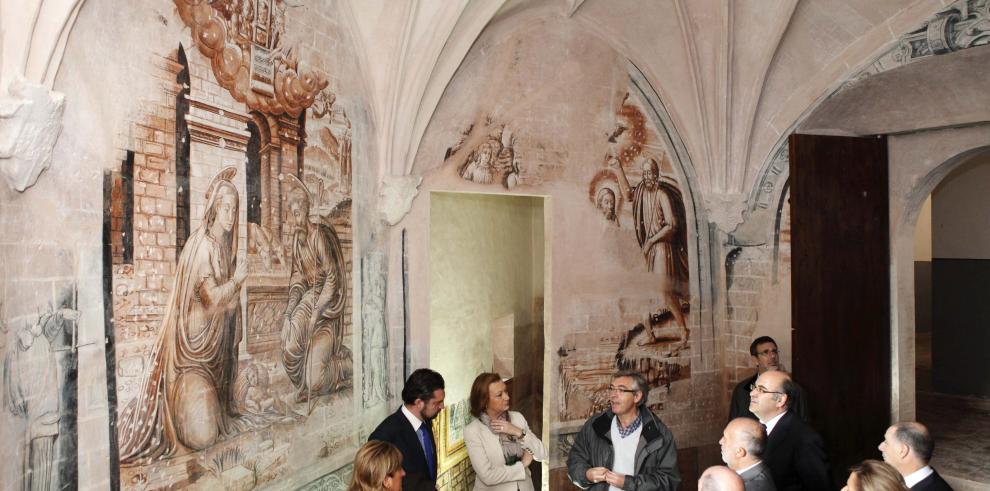 La Presidenta de Aragón visita Albarracín, Cella y Bronchales