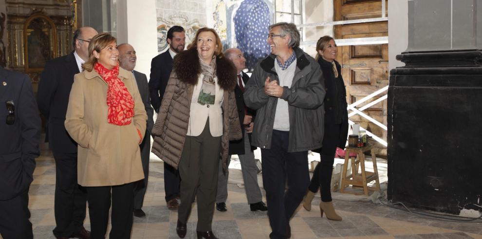 La Presidenta de Aragón visita Albarracín, Cella y Bronchales