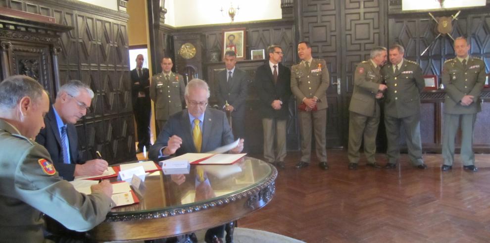 El Gobierno de Aragón colabora con la Academia General Militar y el Centro Universitario de la Defensa