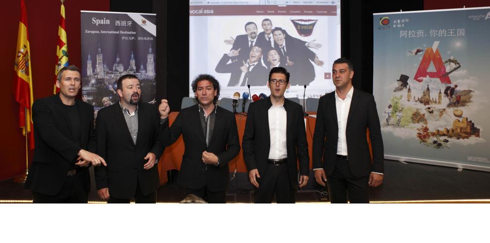 El Grupo b vocal dará a conocer en su gira asiática Aragón y Zaragoza