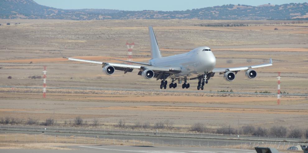 El Aeropuerto de Teruel cumple su primer año de actividad industrial